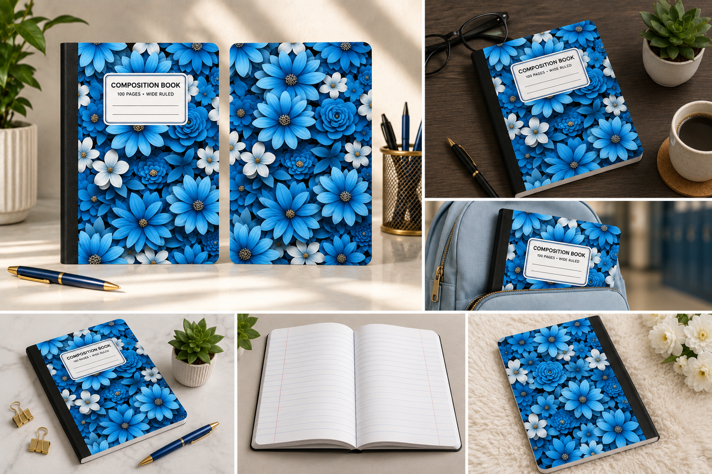Azure Bloom Composition Notebook
