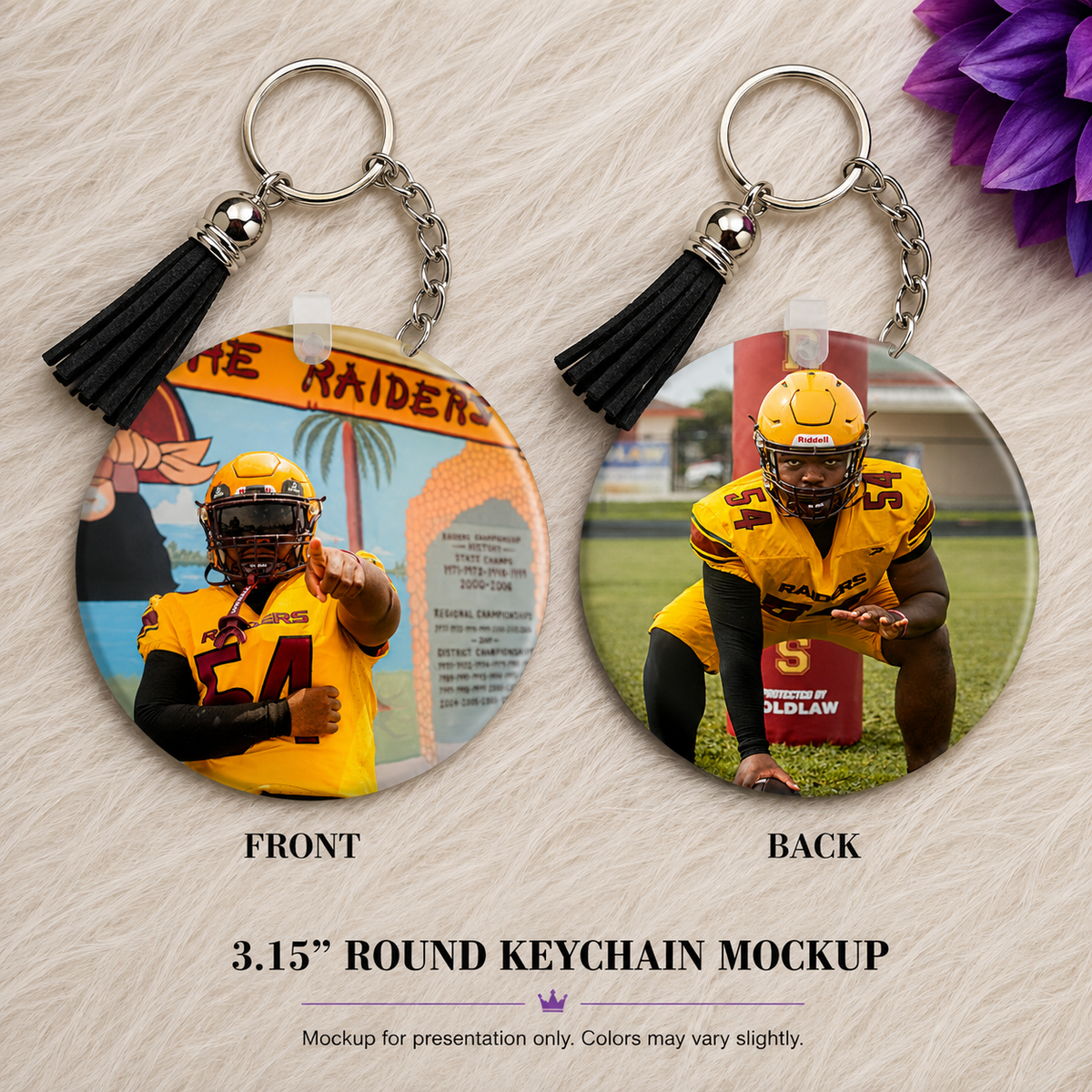 Custom Double-Sided Photo Keychain