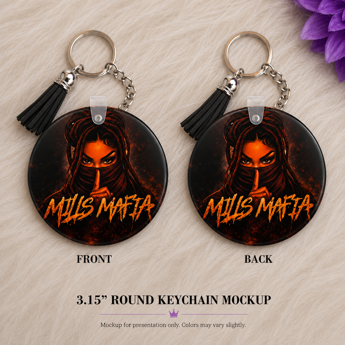 Custom Double-Sided Photo Keychain