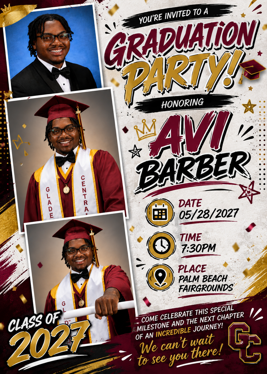 Personalized 4×6 Graduation Cards