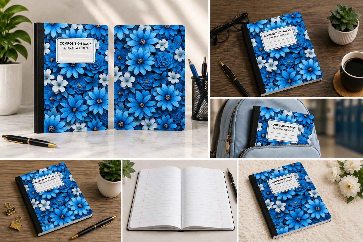 Azure Bloom Composition Notebook