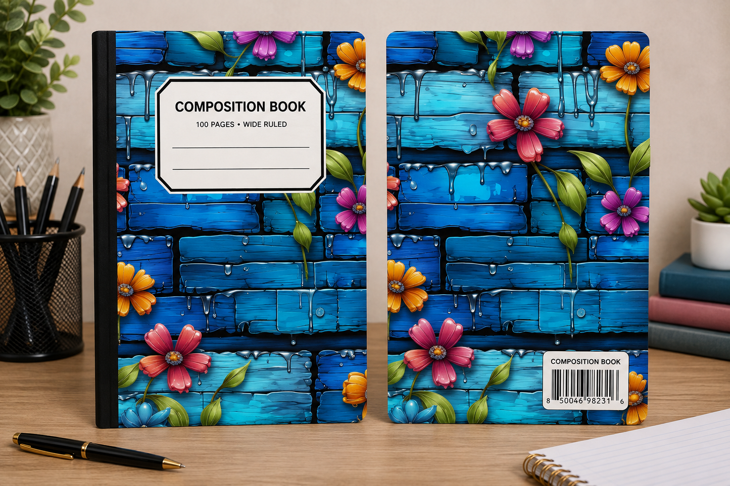 Coastal Bloom Composition Notebook