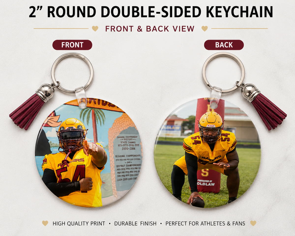 Custom Double-Sided Photo Keychain