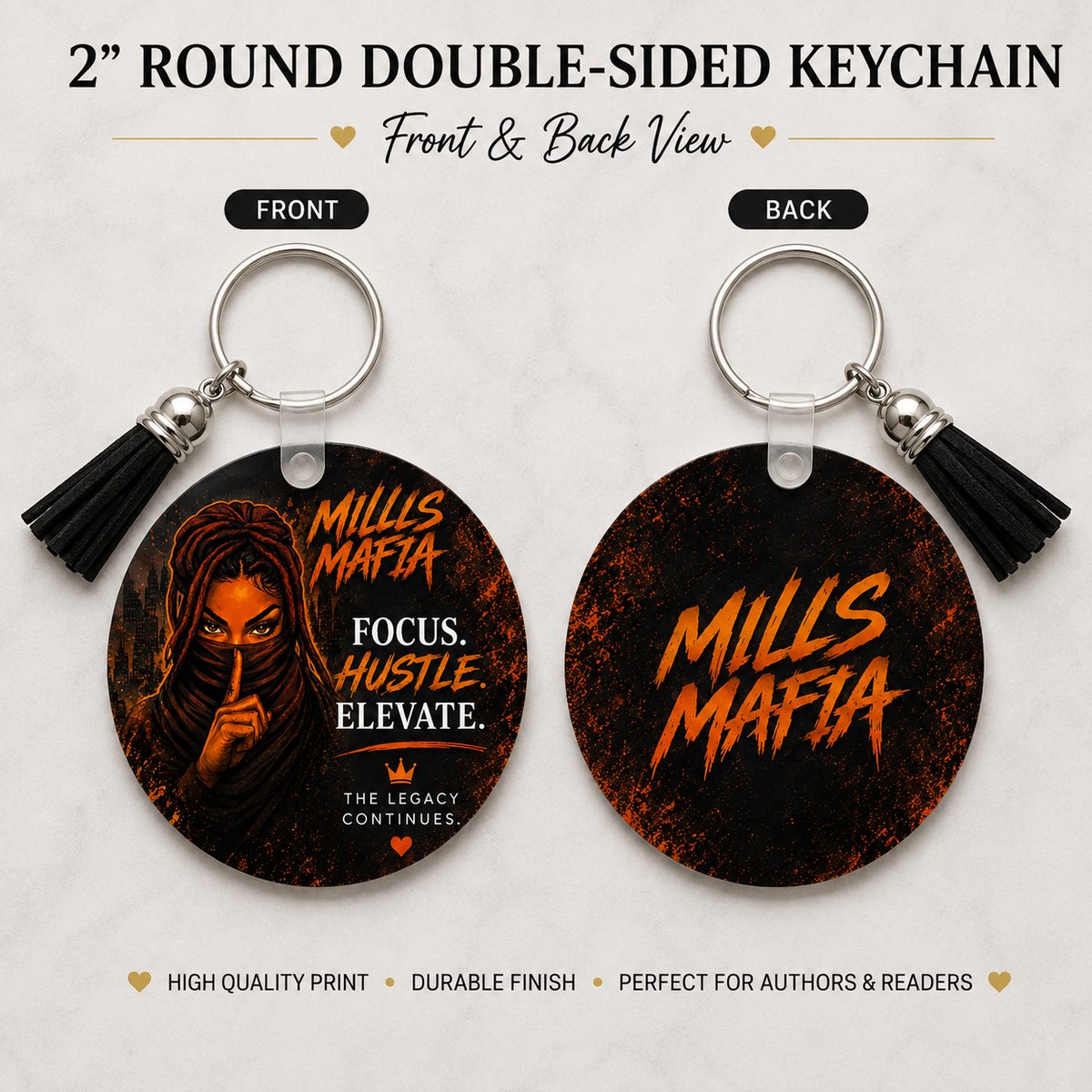 Custom Double-Sided Photo Keychain